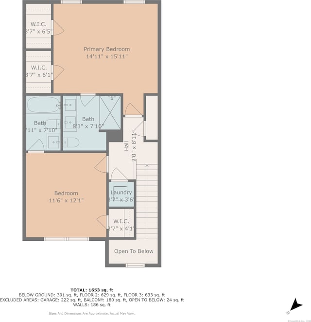 64 Scotch Cap Rd Unit 173, Waterford, CT 06375 - view of property floor plan