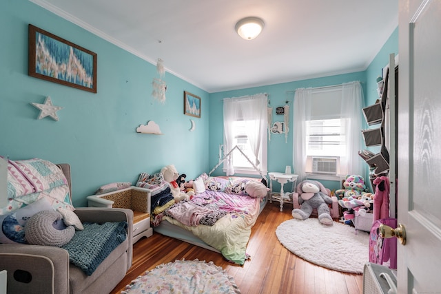 21 Bigelow Ave, Enfield, CT 06082 - bedroom featuring hardwood / wood-style floors and ornamental molding