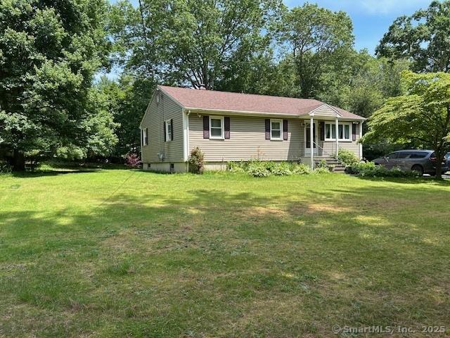 450 Toll Gate Rd, Groton, CT 06340 - view of front of house featuring a front yard and view of scattered trees