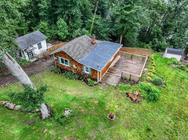 69 Forest Dr, Newtown, CT 06482 - view from above of property