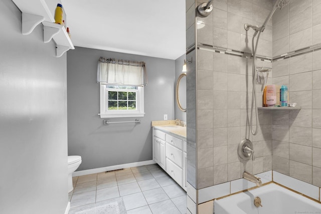 24 Cambridge Dr, Southington, CT 06489 - full bath featuring vanity, shower / bath combination, and tile patterned flooring