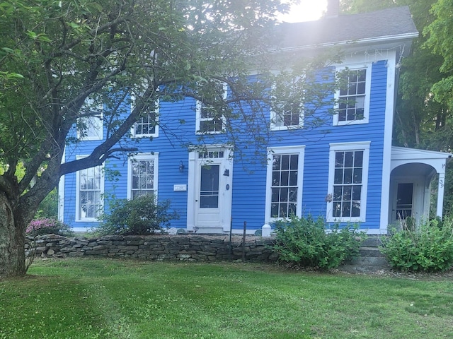 39 Windham Center Rd, Windham, CT 06280 - colonial house with a front lawn