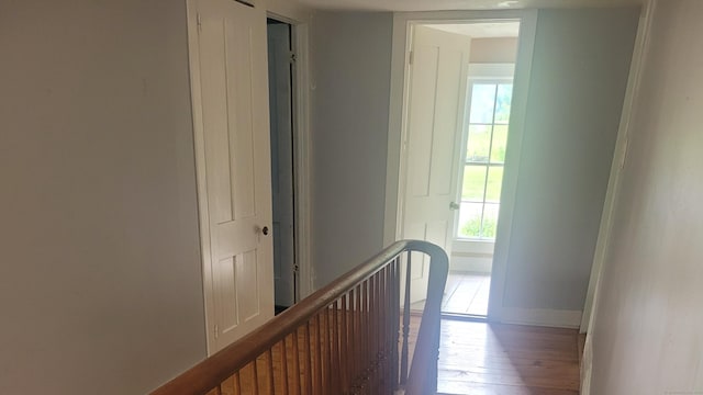 39 Windham Center Rd, Windham, CT 06280 - hall featuring plenty of natural light, an upstairs landing, and wood-type flooring