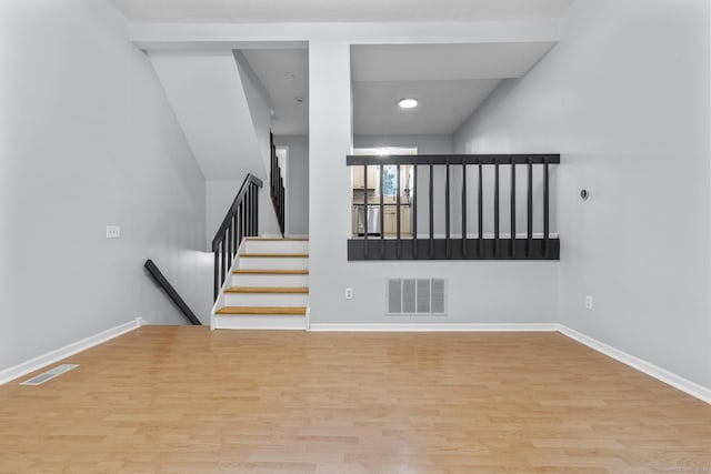 410 Farmington Ave Apt M2, New Britain, CT 06053 - stairway featuring wood finished floors and baseboards