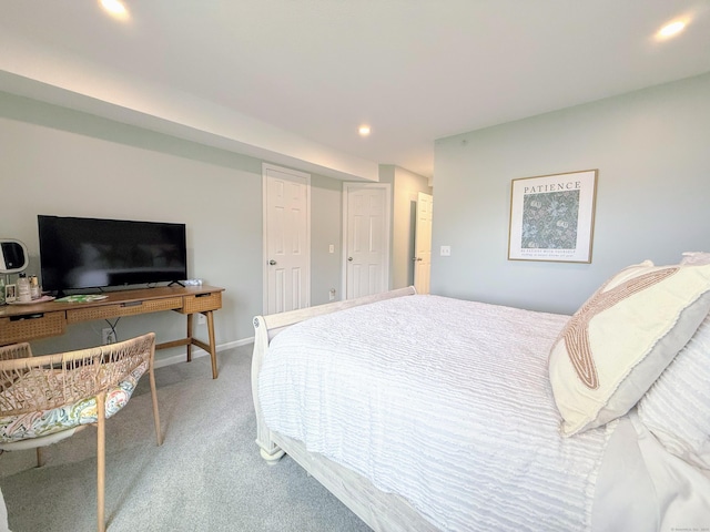 5 Mansfield Grove Rd Apt 146, East Haven, CT 06512 - bedroom with light colored carpet, recessed lighting, and a closet