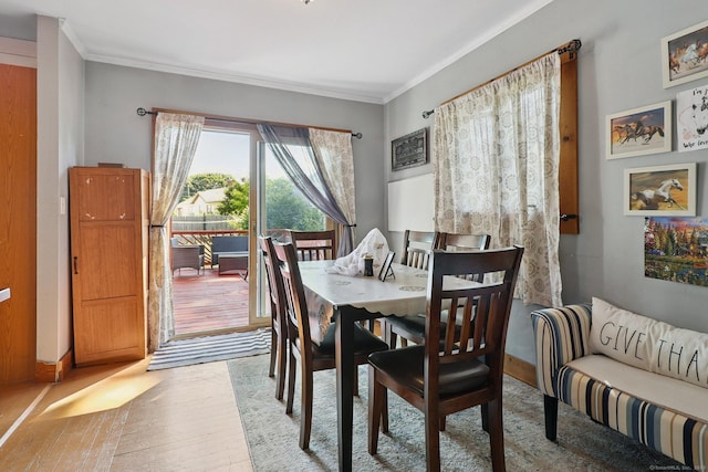 283 Third Ave, West Haven, CT 06516 - dining room with wood-type flooring and ornamental molding