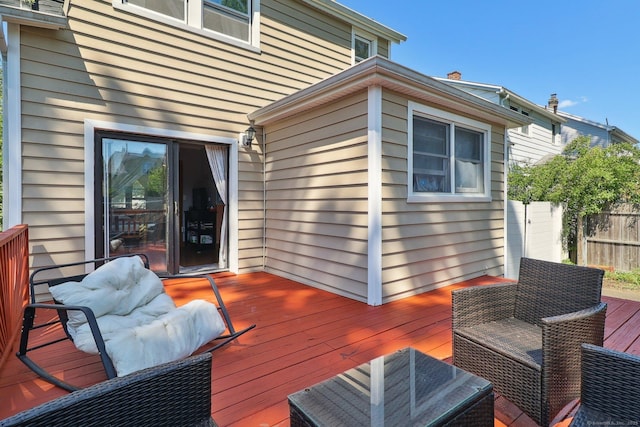 283 Third Ave, West Haven, CT 06516 - view of wooden terrace