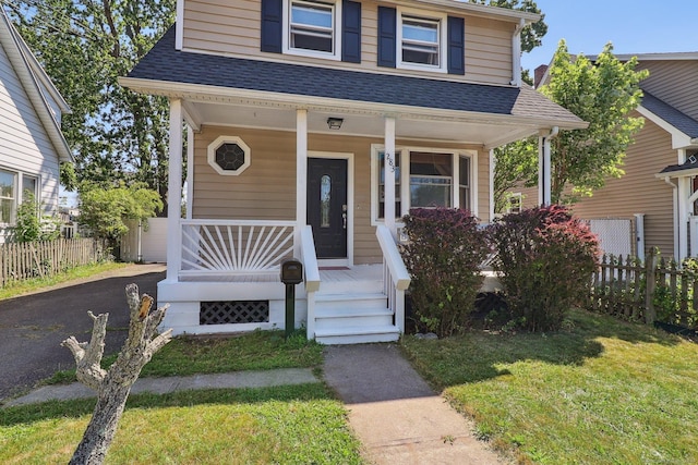 283 Third Ave, West Haven, CT 06516 - bungalow-style home with a porch and roof with shingles