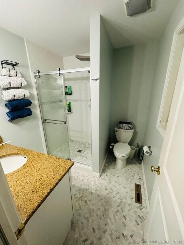 470 Nott St, Wethersfield, CT 06109 - full bathroom featuring vanity and a shower stall