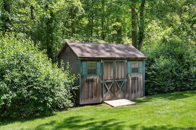 78 Carriage Rd, Wilton, CT 06897 - view of shed with a view of trees