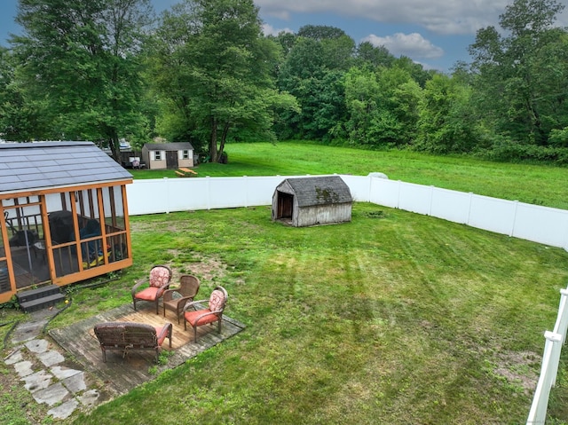 17 Plainfield St, Enfield, CT 06082 - fenced backyard with a shed