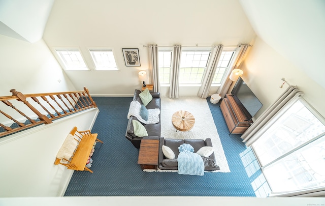 3 France St Unit B, Norwalk, CT 06851 - living area with carpet floors and healthy amount of natural light