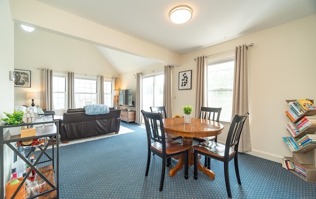 3 France St Unit B, Norwalk, CT 06851 - dining area with dark colored carpet and vaulted ceiling