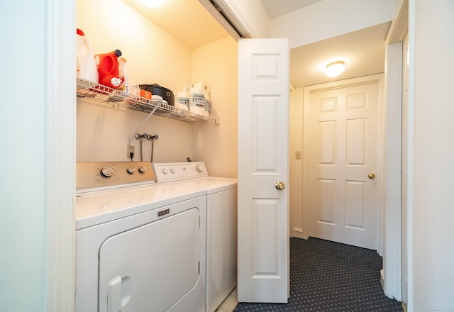 3 France St Unit B, Norwalk, CT 06851 - laundry area featuring separate washer and dryer and carpet floors