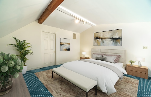 3 France St Unit B, Norwalk, CT 06851 - bedroom featuring carpet and rail lighting