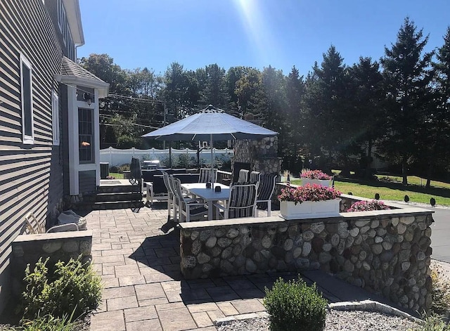1 Far Horizon Dr, Wallingford, CT 06492 - view of patio / terrace featuring outdoor dining area