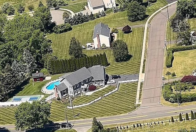 1 Far Horizon Dr, Wallingford, CT 06492 - bird's eye view of a pool