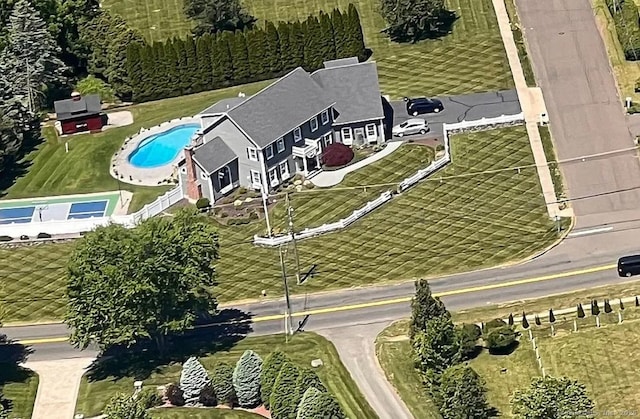 1 Far Horizon Dr, Wallingford, CT 06492 - drone / aerial view of a pool