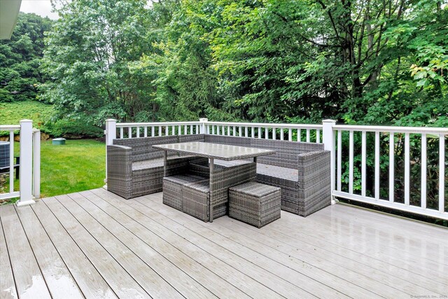 27 Bartlett Ln Unit 27, Shelton, CT 06484 - wooden terrace featuring outdoor dining space