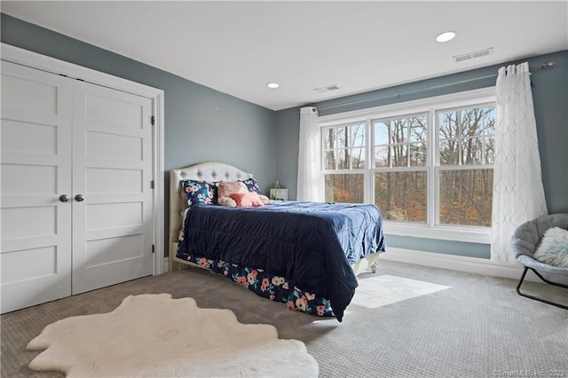 275 Chestnut Grv, Guilford, CT 06437 - bedroom featuring carpet flooring and recessed lighting