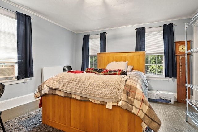 114 Prospect St, Norwich, CT 06360 - bedroom with wood finished floors and crown molding