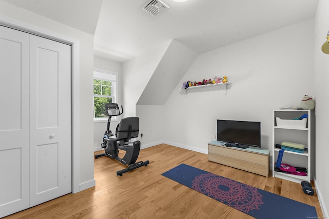 2 Sabrinas Ct, Norwich, CT 06360 - workout area with wood finished floors and baseboards