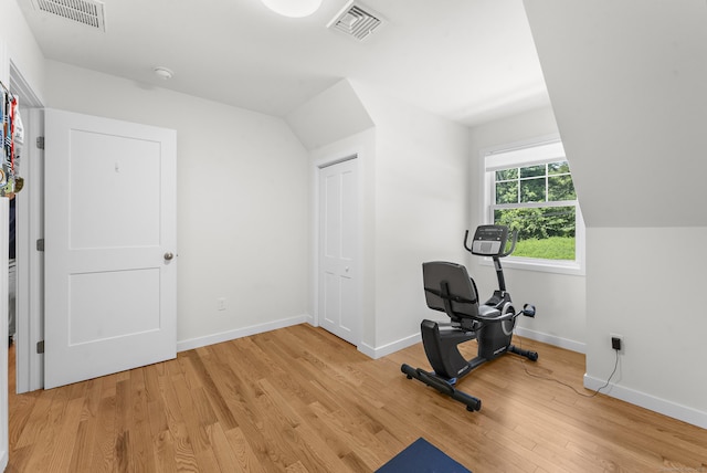 2 Sabrinas Ct, Norwich, CT 06360 - workout room with light wood finished floors and baseboards