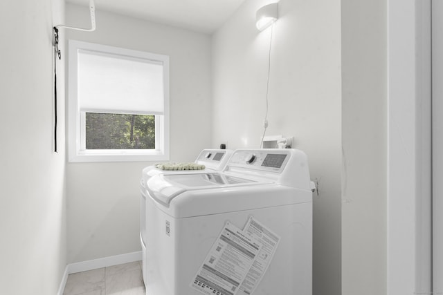 2 Sabrinas Ct, Norwich, CT 06360 - washroom featuring washer and clothes dryer and light marble finish floors