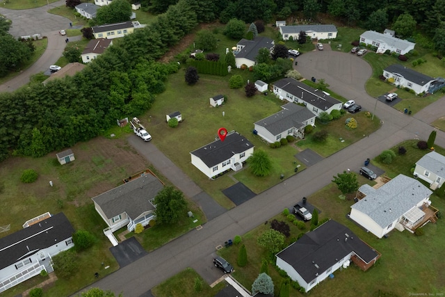 8 Haley Ln, Windham, CT 06256 - aerial view of property and surrounding area with nearby suburban area