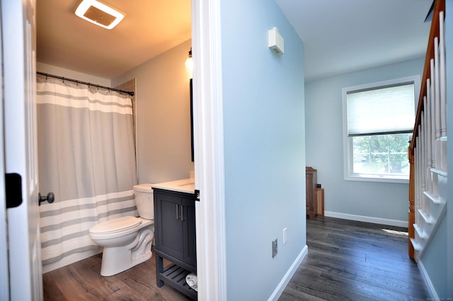 503 Mulberry St, Southington, CT 06479 - full bathroom featuring wood finished floors, vanity, and a shower with curtain