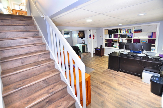 503 Mulberry St, Southington, CT 06479 - home office with recessed lighting and wood finished floors