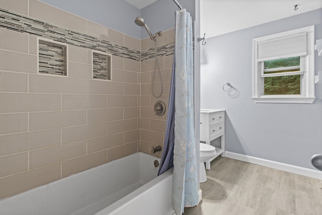837 Long Cove Rd, Ledyard, CT 06335 - full bath featuring shower / bath combo, wood finished floors, and vanity