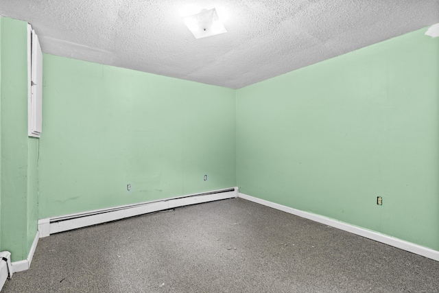 837 Long Cove Rd, Ledyard, CT 06335 - unfurnished room featuring baseboard heating and a textured ceiling