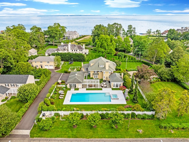 336 Ocean Dr W, Stamford, CT 06902 - aerial view of residential area featuring a nearby body of water