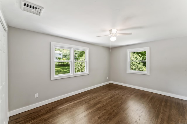 33 Williams Rd, Monroe, CT 06468 - unfurnished room featuring a ceiling fan and dark wood-style flooring