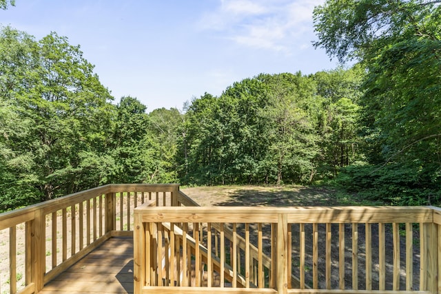 33 Williams Rd, Monroe, CT 06468 - deck featuring a forest view