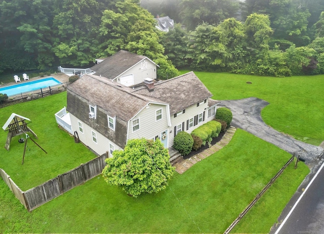 268 Hattertown Rd, Monroe, CT 06468 - aerial view of a pool area