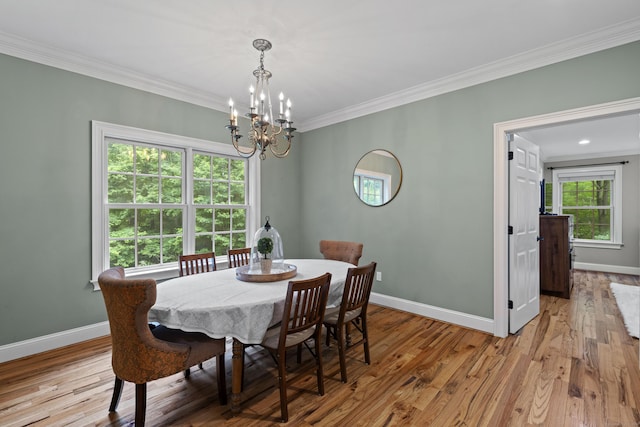 28 Hoop Pole Hill Rd, Chester, CT 06412 - dining space featuring a chandelier, ornamental molding, and light wood-style floors