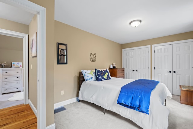 28 Hoop Pole Hill Rd, Chester, CT 06412 - bedroom with multiple closets and carpet floors