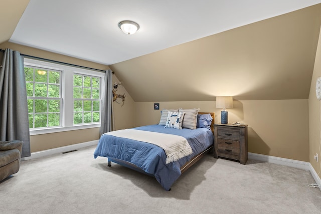 28 Hoop Pole Hill Rd, Chester, CT 06412 - carpeted bedroom with baseboards and vaulted ceiling