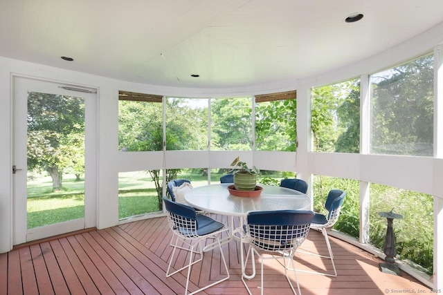 52 Cooper Hill Rd, Salisbury, CT 06068 - sunroom featuring outdoor dining area