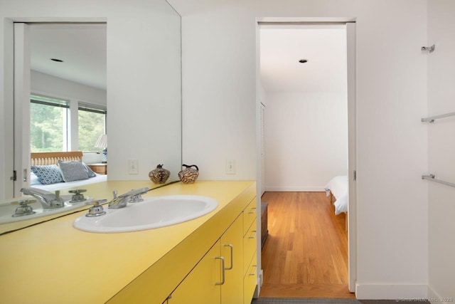 52 Cooper Hill Rd, Salisbury, CT 06068 - ensuite bathroom with vanity and wood finished floors