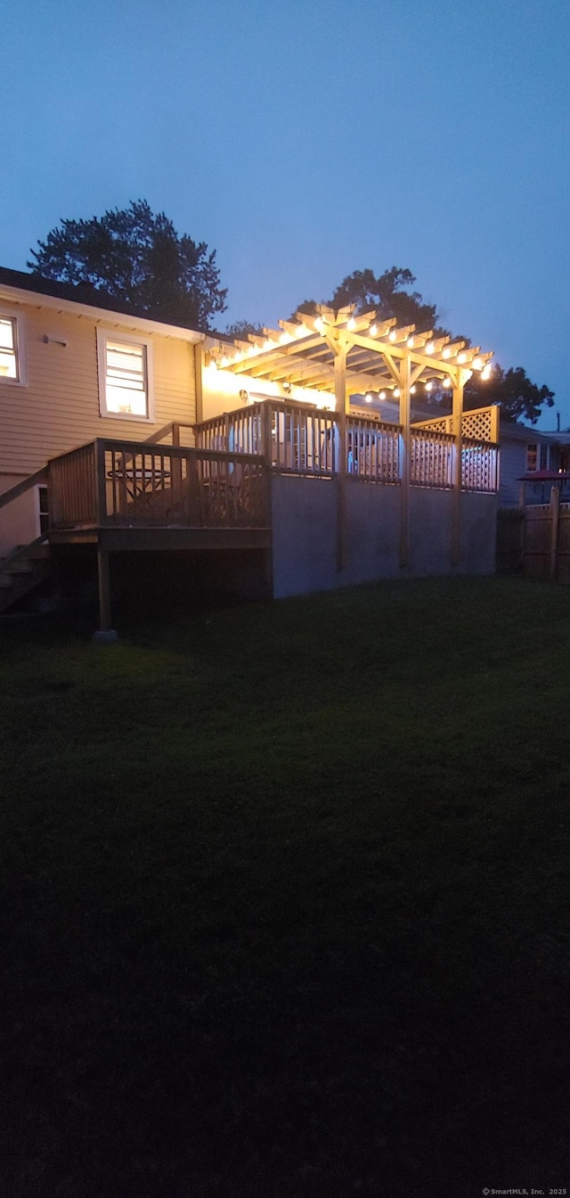 92 Sumac St, West Haven, CT 06516 - view of yard featuring a wooden deck