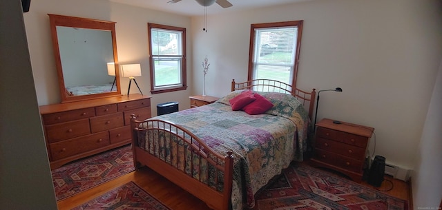 92 Sumac St, West Haven, CT 06516 - bedroom with wood finished floors and a ceiling fan
