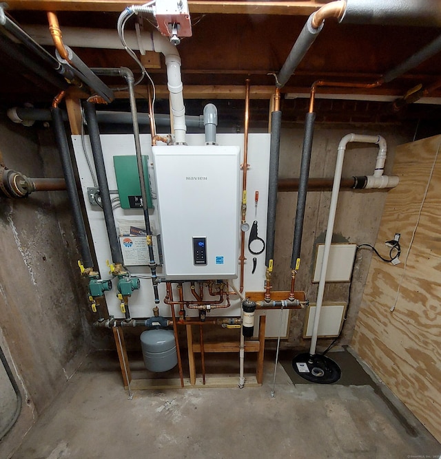 92 Sumac St, West Haven, CT 06516 - utility room with water heater