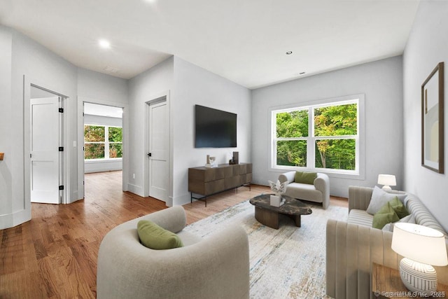 4B Vona Way, Newtown, CT 06470 - living area with plenty of natural light, wood finished floors, and recessed lighting