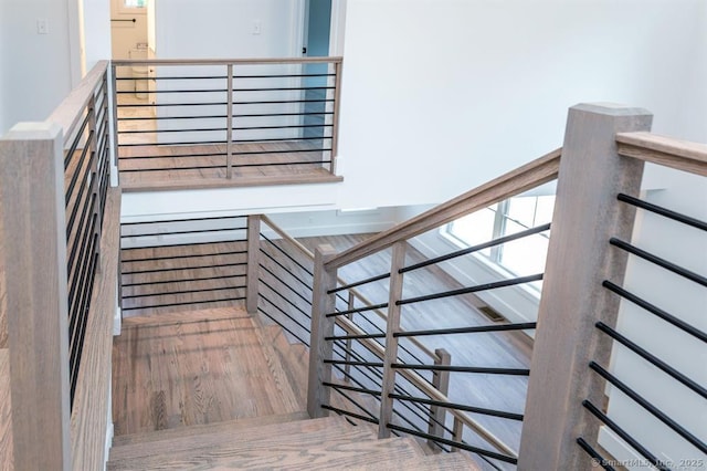 4B Vona Way, Newtown, CT 06470 - staircase with wood finished floors