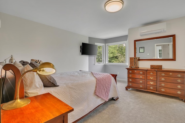 344 Oxbow Rd, Haddam, CT 06422 - bedroom featuring a wall mounted AC and carpet