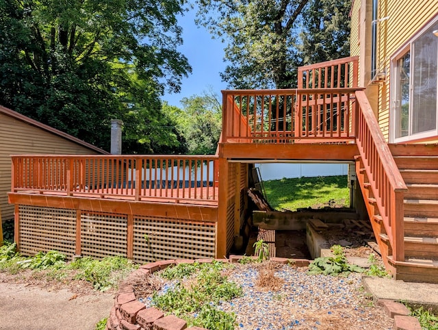 148A Westville Avenue Extension, Danbury, CT 06811 - deck with stairway