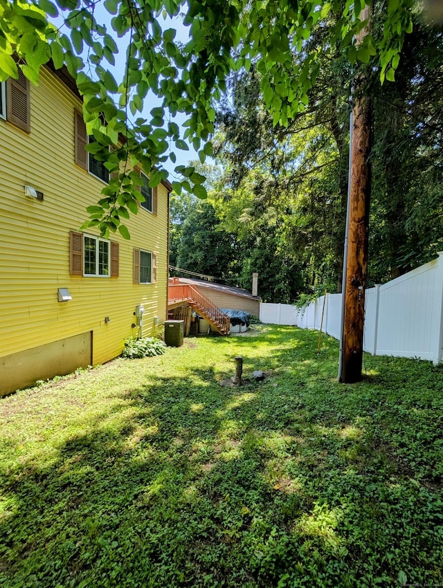 148A Westville Avenue Extension, Danbury, CT 06811 - fenced backyard with stairway